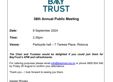 BayTrust's 36th Annual Public Meeting